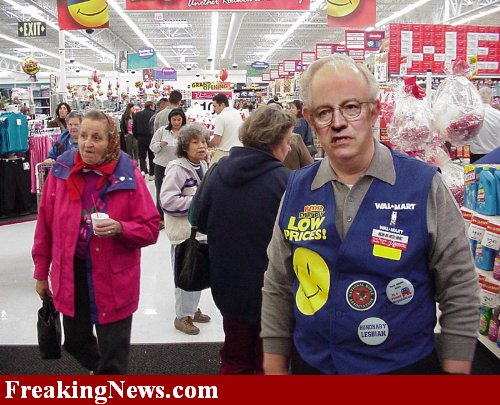 It's hard to imagine that there would be a disgruntled Wal-Mart employee